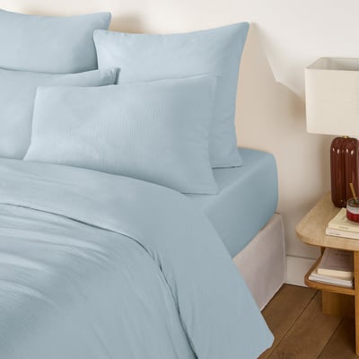 Housse de couette gaze de coton/coton lavé, KUMCO LA REDOUTE INTERIEURS