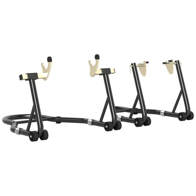 Support pour moto Acier Noir HOMCOM