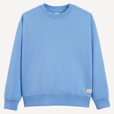Sweat col rond en molleton LA REDOUTE COLLECTIONS
