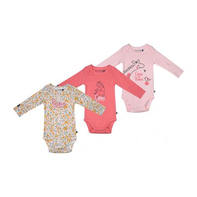 Lot de 3 bodies romy manches longues SUCRE D'ORGE