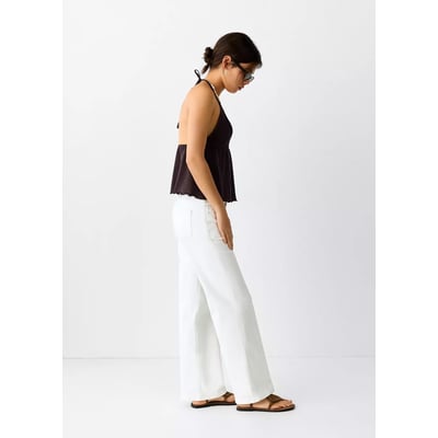 Jean taille basse à clous MANGO TEEN