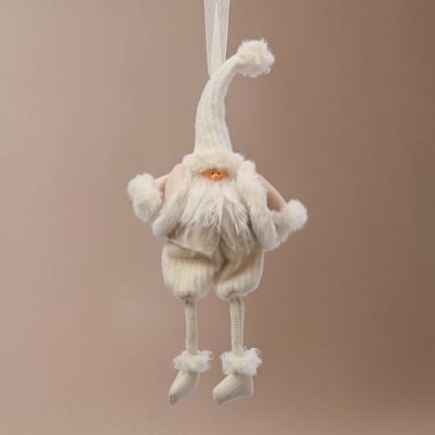 Figurine père noël velvet à suspendre de noël décorative H49 VELVET SIA