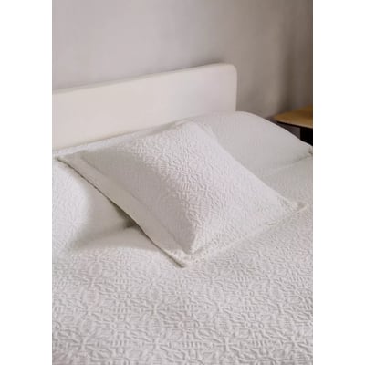 Housse de coussin coton jacquard dessin mosaïque 50x50 cm MANGO HOME