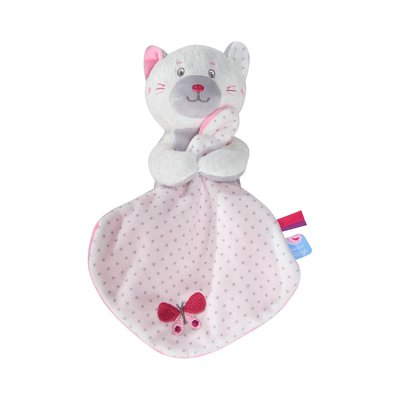 Doudou mouchoir chat SUCRE D'ORGE