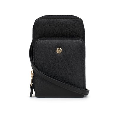 Pochette téléphone avec portecartes  Stop RFID  Cuir LUNA HEXAGONA
