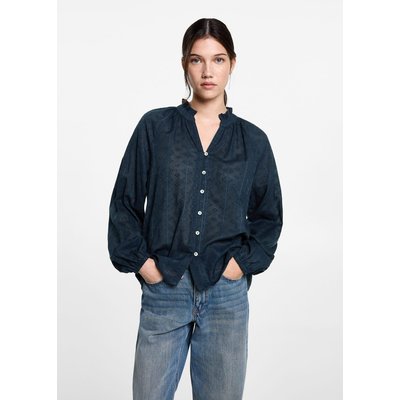 Blouse brodée texturée MANGO TEEN