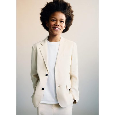 Veste lin à boutons MANGO KIDS