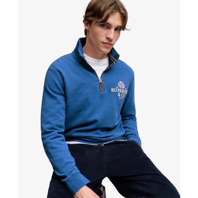 Sweat Demi-Zip Company Logo Coupe Décontractée SUPERDRY