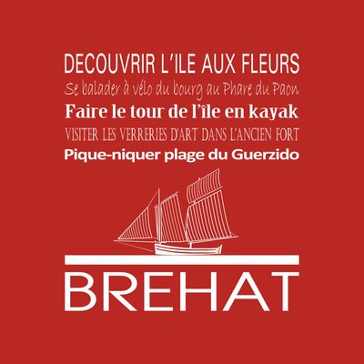 Tableau Sur Toile Brehat ILLUSTRATION CEANOTHE