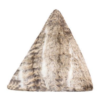 Coussin pyramide imitation fourrure MX HOME
