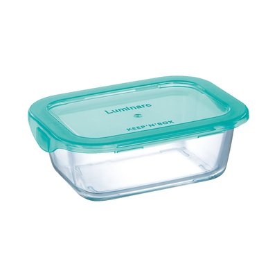 Boîte de conservation rectangulaire hermétique 38 cl Keep'n Box + Couvercle Lagoon - Luminarc LUMINARC