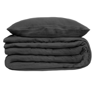 Housse de couette et taies double gaze de coton Doux Reve Flora ATMOSPHERA