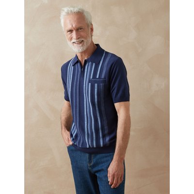 Pull polo manches courtes zippé DAXON