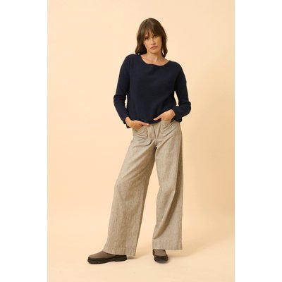 Pull Col Bateau Navy Ariana JUST CASHMERE