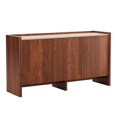Buffet uni 3 portes 140 cm, GINA OVIALA
