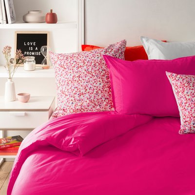 Housse de couette percale de coton NEO CARRE BLANC
