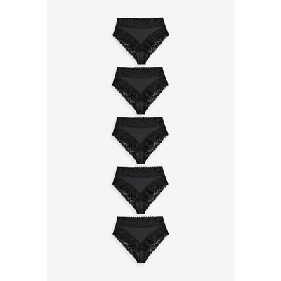 Culotte taille haute en dentelle, lot de 5 NEXT