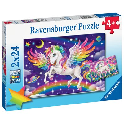 Puzzles 2x24 p - licorne et pegase RAVENSBURGER