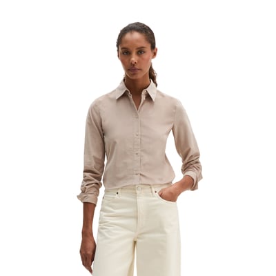 Blouse en velours ajustée en mélange de coton organique et de viscose MARC O'POLO