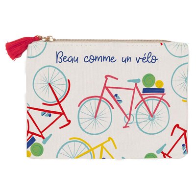 Porte-monnaie imprimé vélo DRAEGER PARIS