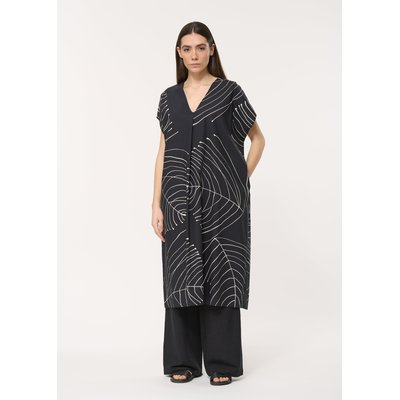 Robe mi-longue droite blanche en coton HUMILITY