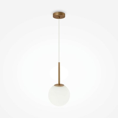 Suspension globe dorée - verre dépoli 18 cm DELTONA PIER IMPORT