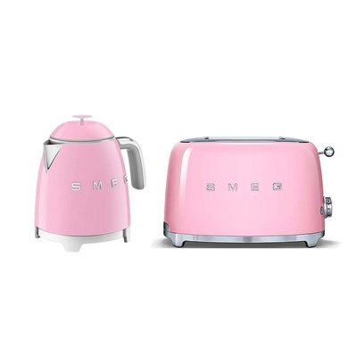 Retro Style 0.8L Mini Kettle & 2-Slice Toaster Set SMEG