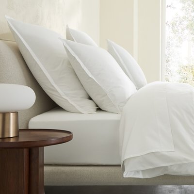 Sabbal Washed Cotton Percale Pillowcase AM.PM
