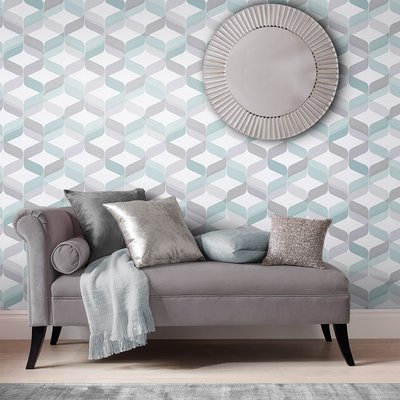 Papier peint Retro Aqua GRAHAM ET BROWN