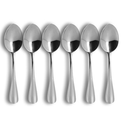 Lot de 6 cuillères de table en acier inoxydable, ARES OGO LIVING