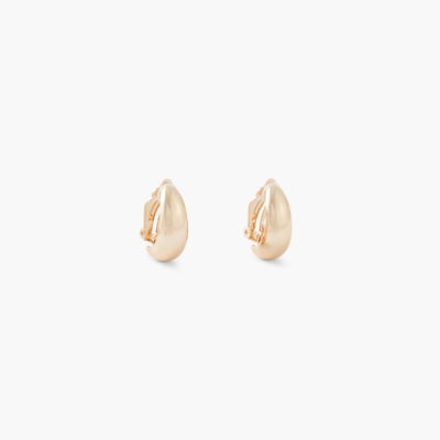 Boucles d'oreilles clips - gouttes dorées BALABOOSTE