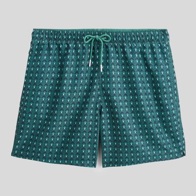 Short de bain à imprimé en polyester recyclé MONOPRIX