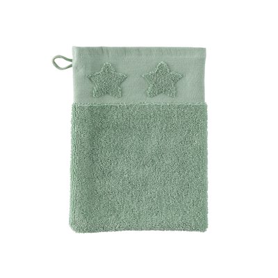 Gant de toilette coton MONJOUR CARRE BLANC