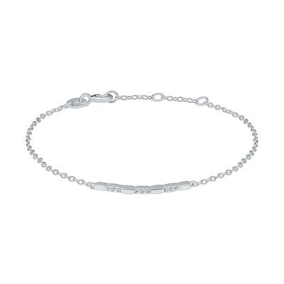 Bracelet en argent 925 et oxyde de zirconium CLEOR