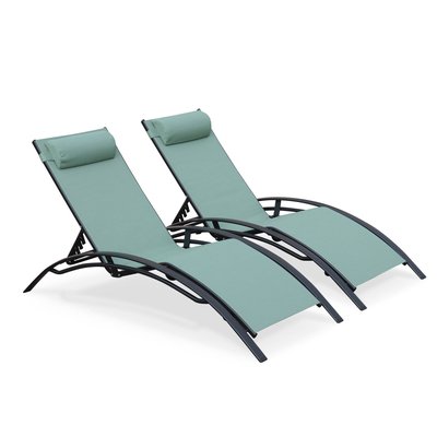 Bain de soleil aluminium multi positions (lot de 2) LOUISA X2 SWEEEK