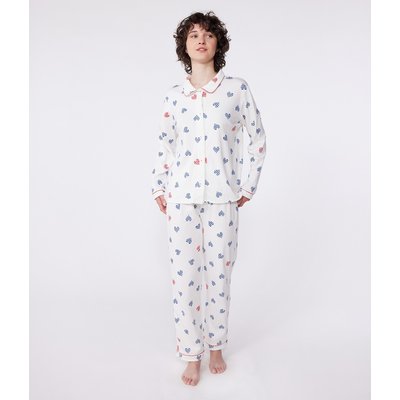 Pyjama in grootvaders stijl in katoen PETIT BATEAU