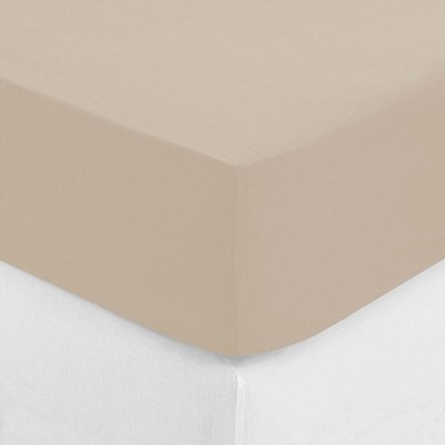 Drap housse coton uni Couleur moderne EDEN