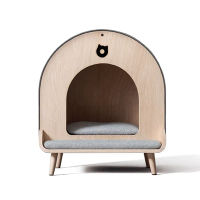 Niche en bois pour chat et chien Almo Large MAMAPETZ