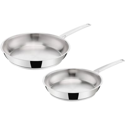 Poêle 2 poeles inox La Prima 24-28 cm LAGOSTINA