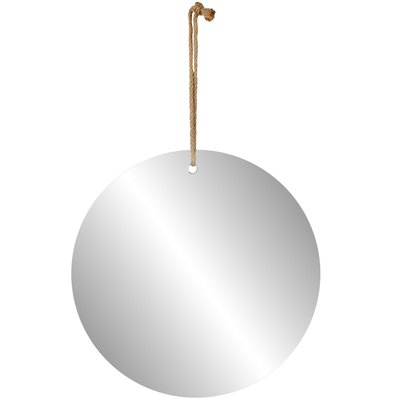 Miroir rond suspendu avec corde 30cm WADIGA