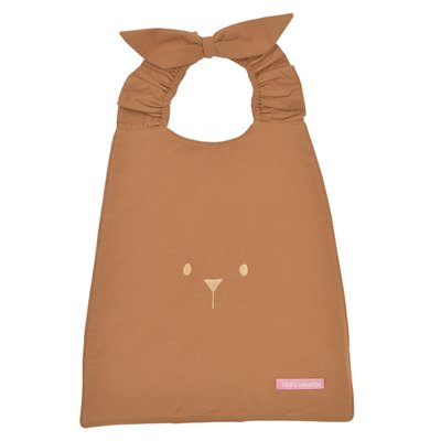 Bavoir élastiqué OURSON - caramel LITTLE CREVETTE
