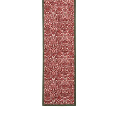 250cm Bluebell Red & Green Table Runner MORRIS & CO.