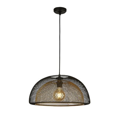 Double Layered Black and Gold Mesh Ceiling Pendant SO'HOME