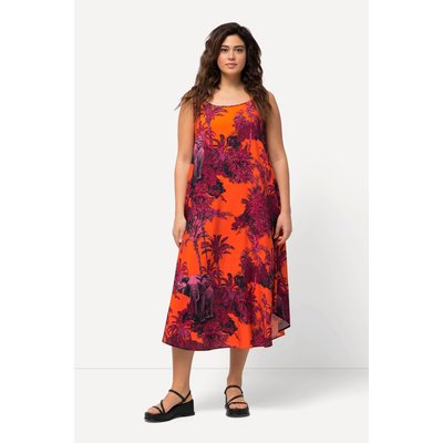 Robe trapèze à motif palmiers et éléphants. ULLA POPKEN