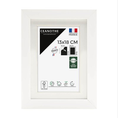 Cadre Photo Avec Passe-partout 13x18 Cm Bois Reconstitué Fsc MILAN CEANOTHE