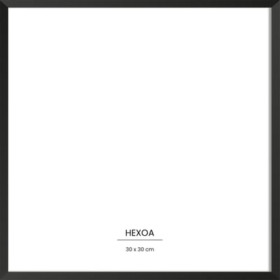 Cadre bois Noir 30x30cm HEXOA
