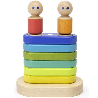 Empilable en bois magnétique 11 pcs TEGU