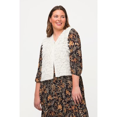 Gilet en maille, franges, col en V ULLA POPKEN