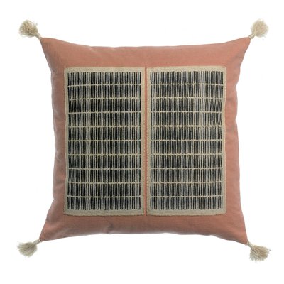 Coussin brodé Yaël VIVARAISE