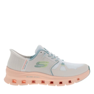 Baskets écrues avec une semelle plate et une fermeture slip-on SKECHERS